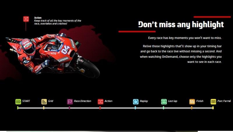 higlights , campaña, landing page, moto GP, programapublicidad