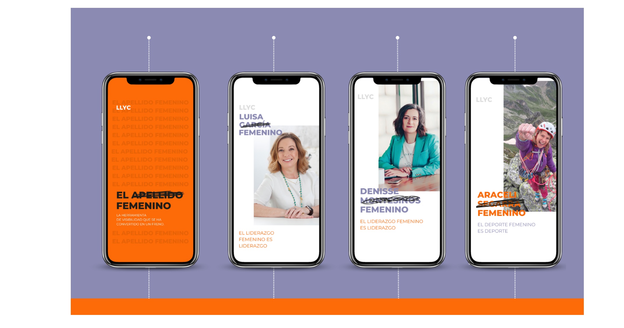 8M, Día Internacional de la Mujer, LLYC , lanza , campaña , El apellido , femenino, Mujeres referentes , 12 países, programapublicidad