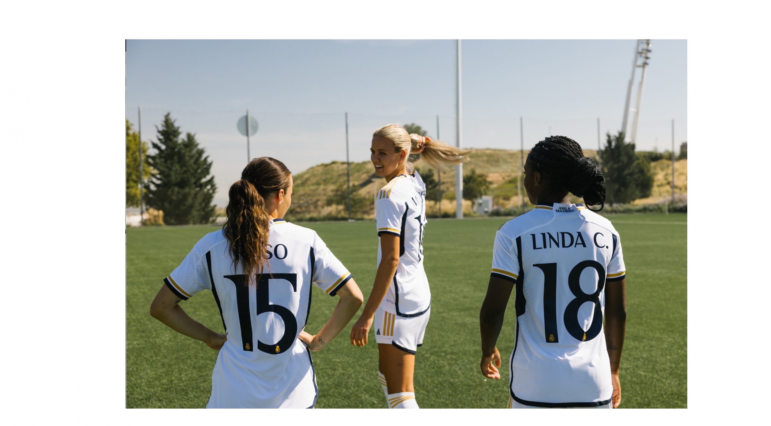 jugadoras , Real Madrid femenino, delanteras ,Caroline Møller, Linda Caicedo , Hayley Raso,campaña ,Train Your Skin,concienciar , salud , piel, alianza , global , Cantabria Labs,programapublicidad