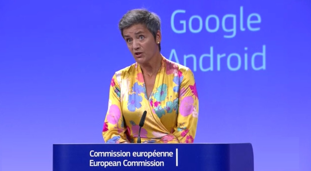 Margrethe Vestager, comisaria europea de Competencia, google, programapublicidad muy grande