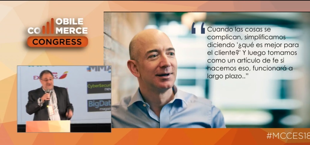 Mobile Congress, optimizar, experiecnia cliente, amazon, bezos, principios unificadores, optimizacion, innovacion, programapublicidad muy grande