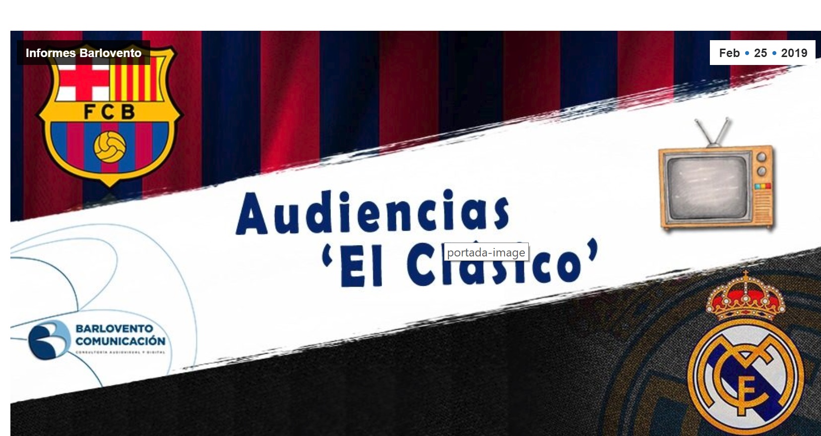 audiencias, el clasico, barlovento, Real Madrid, Barcelona, programapublicidad,