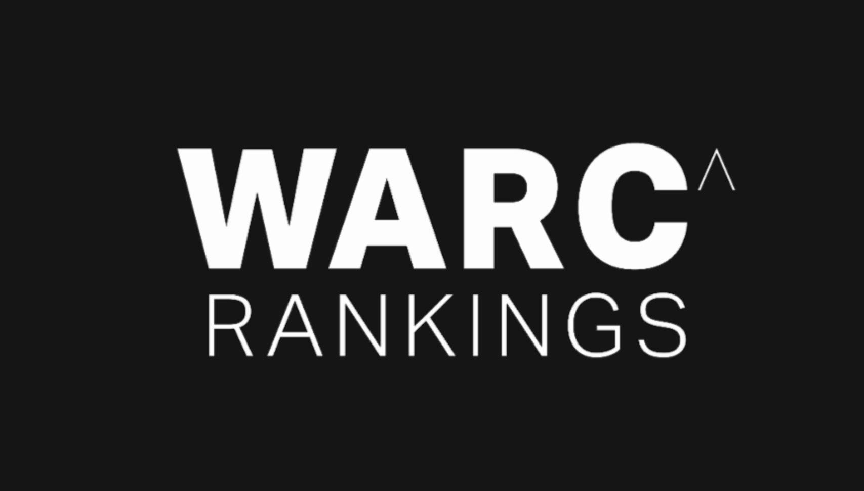 El ranking WARC, sucesor ,Gunn Report , tres índices, globales WARC Creative 100, WARC Effective 100 , WARC Media 100.