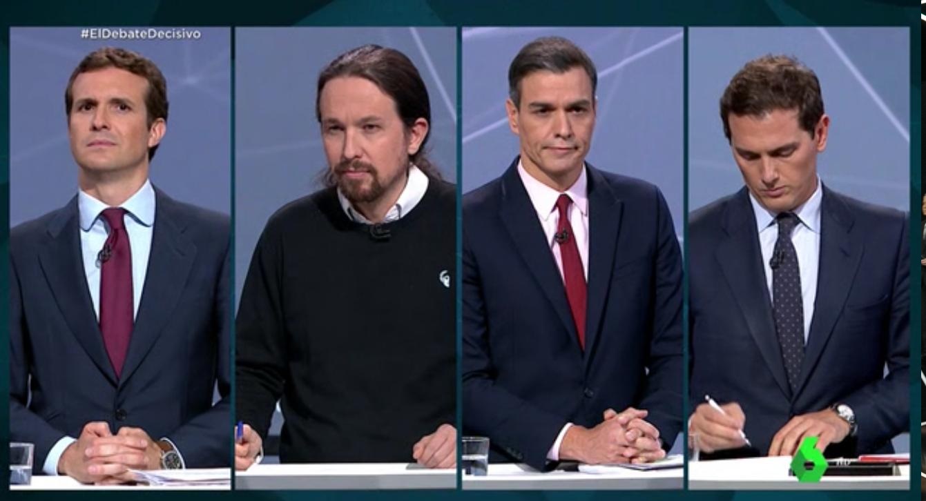 #eldebatedecisivo, atresmedia, candidatos,rrss, programapublicidad,