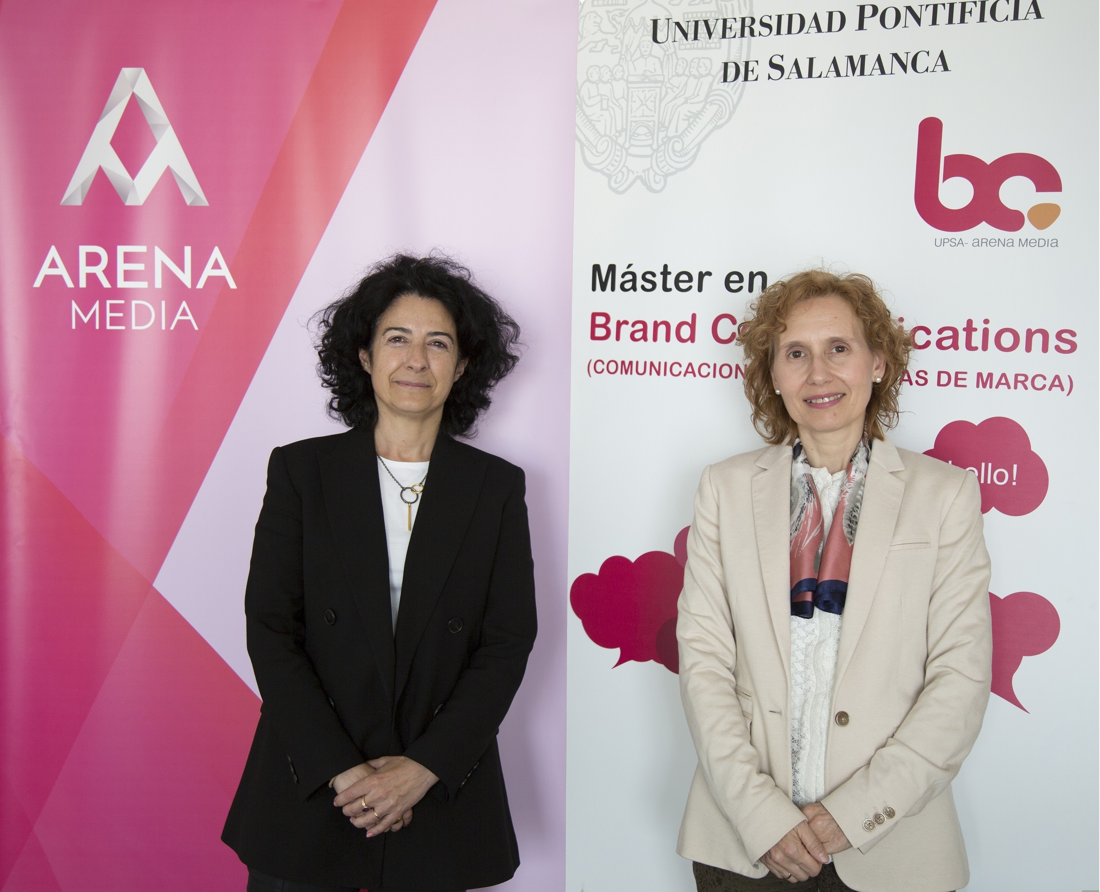 Marga Ollero, Directora General , Arena Media Madrid , Mirian de las Mercedes Cortés, rectora , Universidad Pontificia , Salamanca, programapublicidad,
