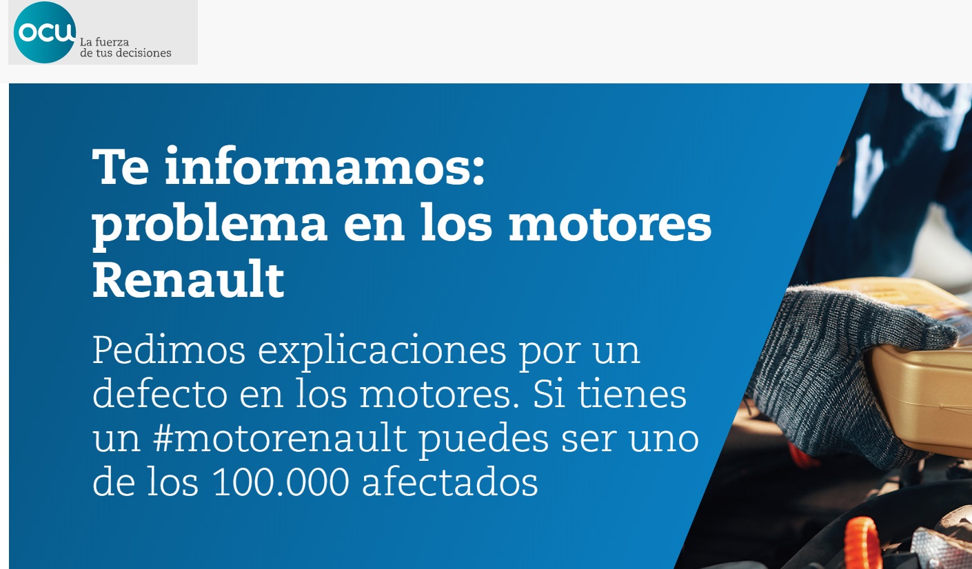 OCU, #MOTORENAULT, PROBLEMAS MOTORES, RENAULT, programapublicidad,