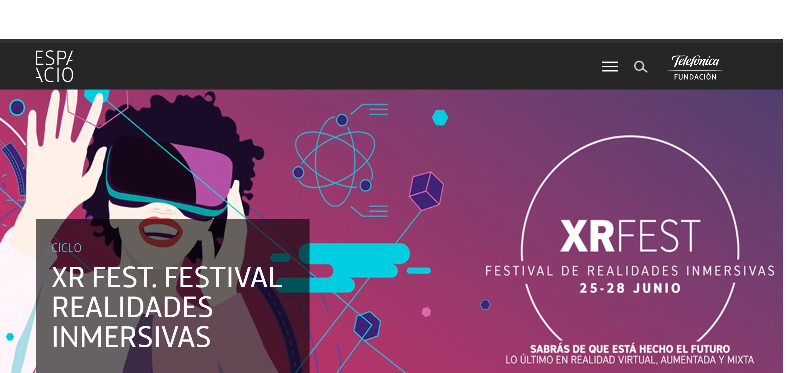 XR Fest, primer festival ,realidades inmersivas, Telefonica, fundacion, programapublicidad,