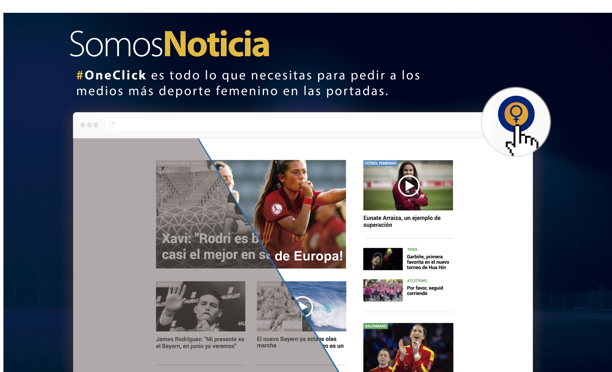 one click, somos noticia, visa, futbol, wysiwyg, programapublicidad,