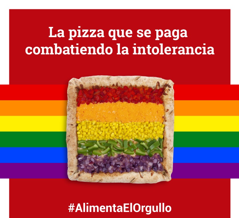 Telepizza lanza ,primera pizza, contra intolerancia,Alimenta Orgullo