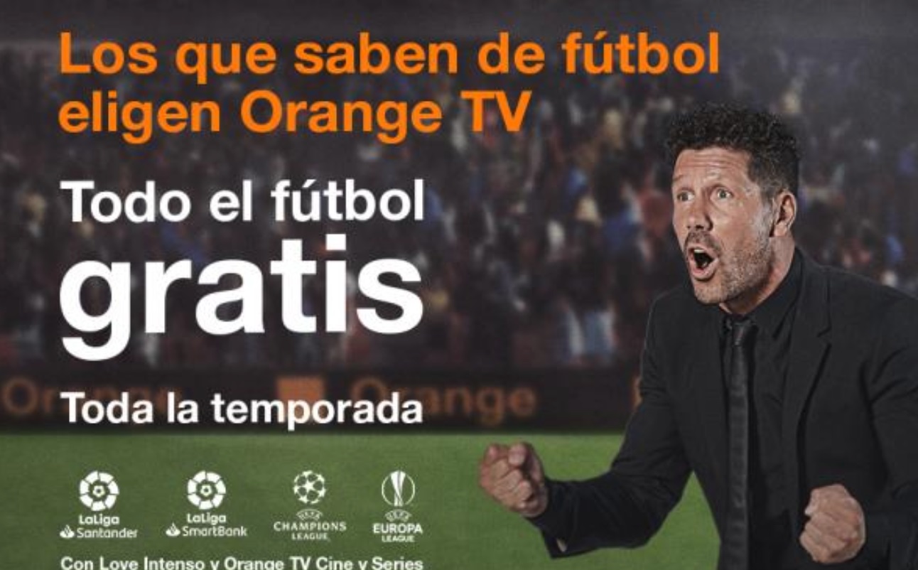 simeone, orange tv, futbol , gratis, programapublicidad,