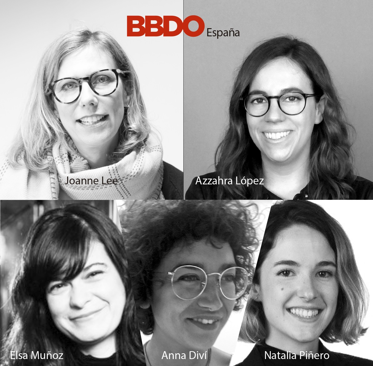 BBDO España refuerza el departamento de Planificación Estratégica con Azzahra López, Elsa Muñoz, Natalia Piñero, Anna Divi