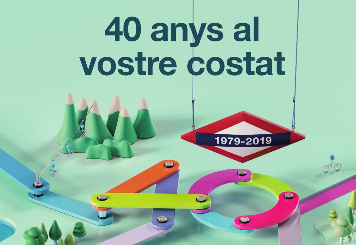 Ogilvy Barcelona, crea imagen del 40 aniversario de Ferrocarriles Catalunya. Se trata de la creación, por parte de Ogilvy Barcelona, de la imagen que conmemora el 40 aniversario de Ferrocarriles de la Generalitat de Catalunya.