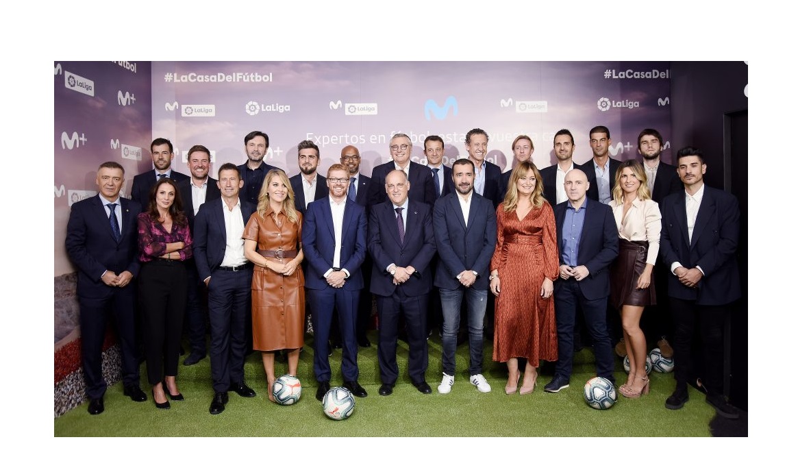 LaLiga , Movistar , presentan , alianza , elevar , fútbol , nueva dimensión, programapublicidad,