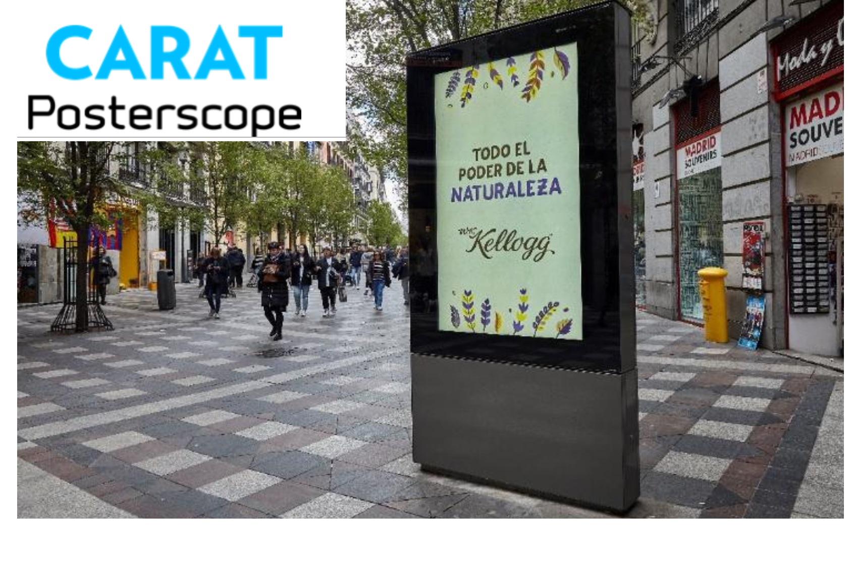 carat, posterscope, mupis, calle, kellogg, programapublicidad,