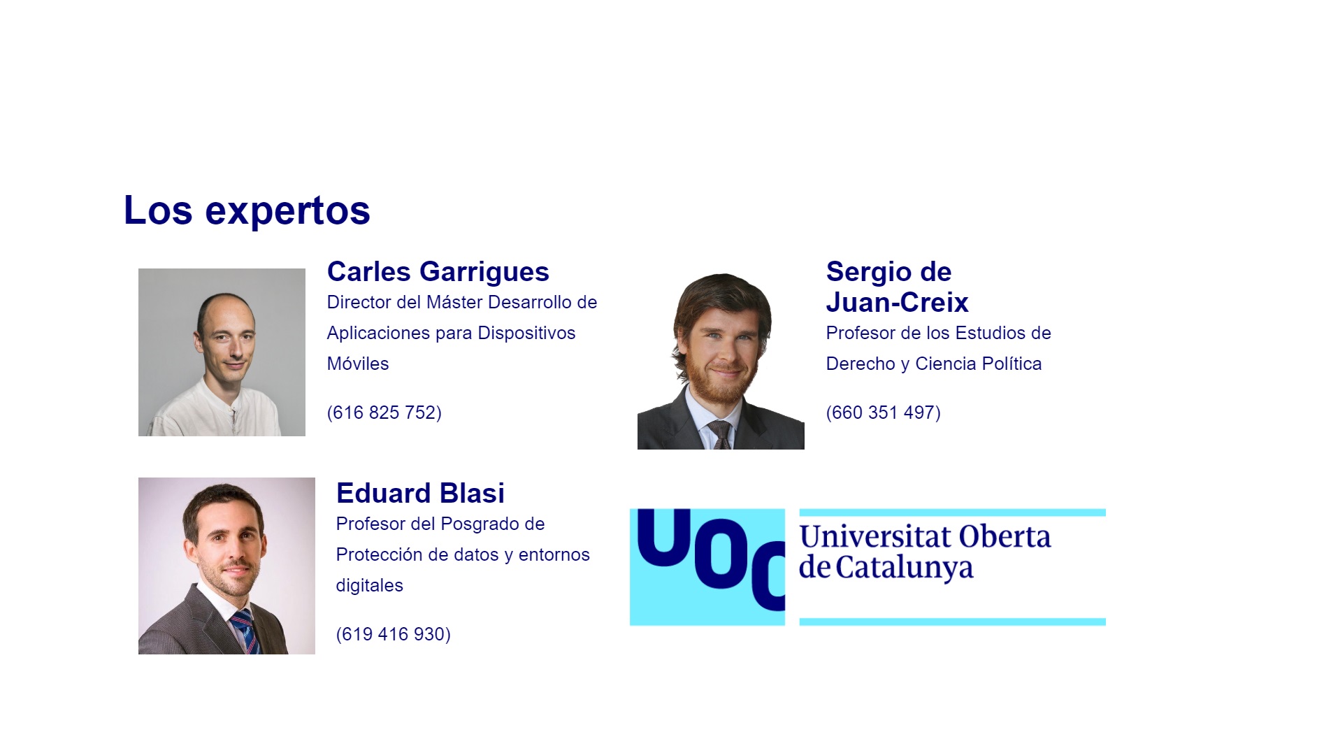 Carles Garrigues,expertos, UOC, Universitat oberta catalunya,.programapublicidad,