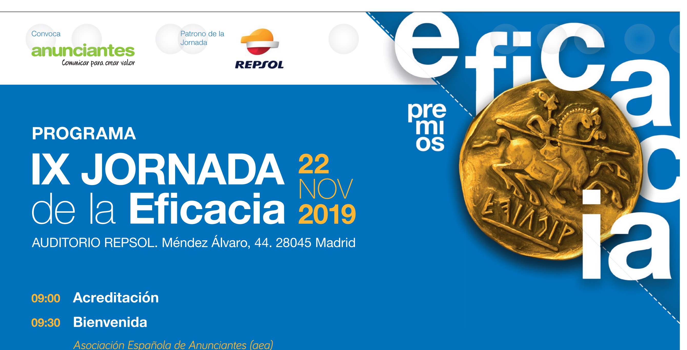 IX Jornada, eficacia, nov, 2019, repsol, programapublicidad