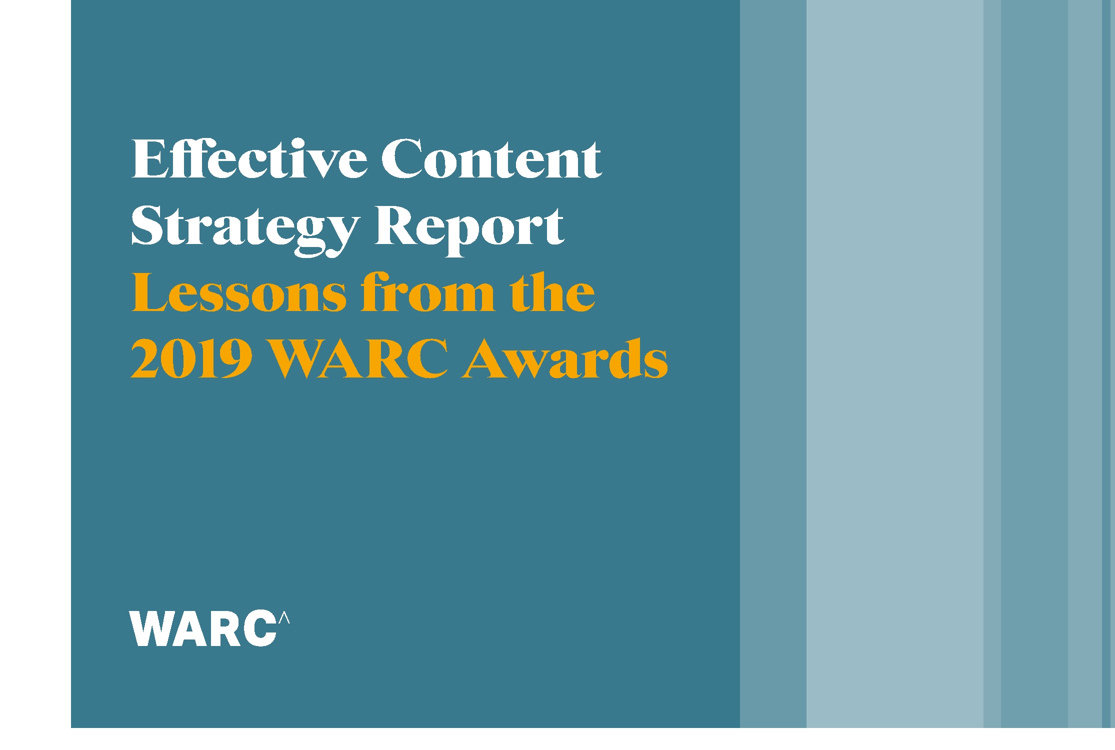 WARC Adwards, Effective , Social Strategy , Report, programapublicidad
