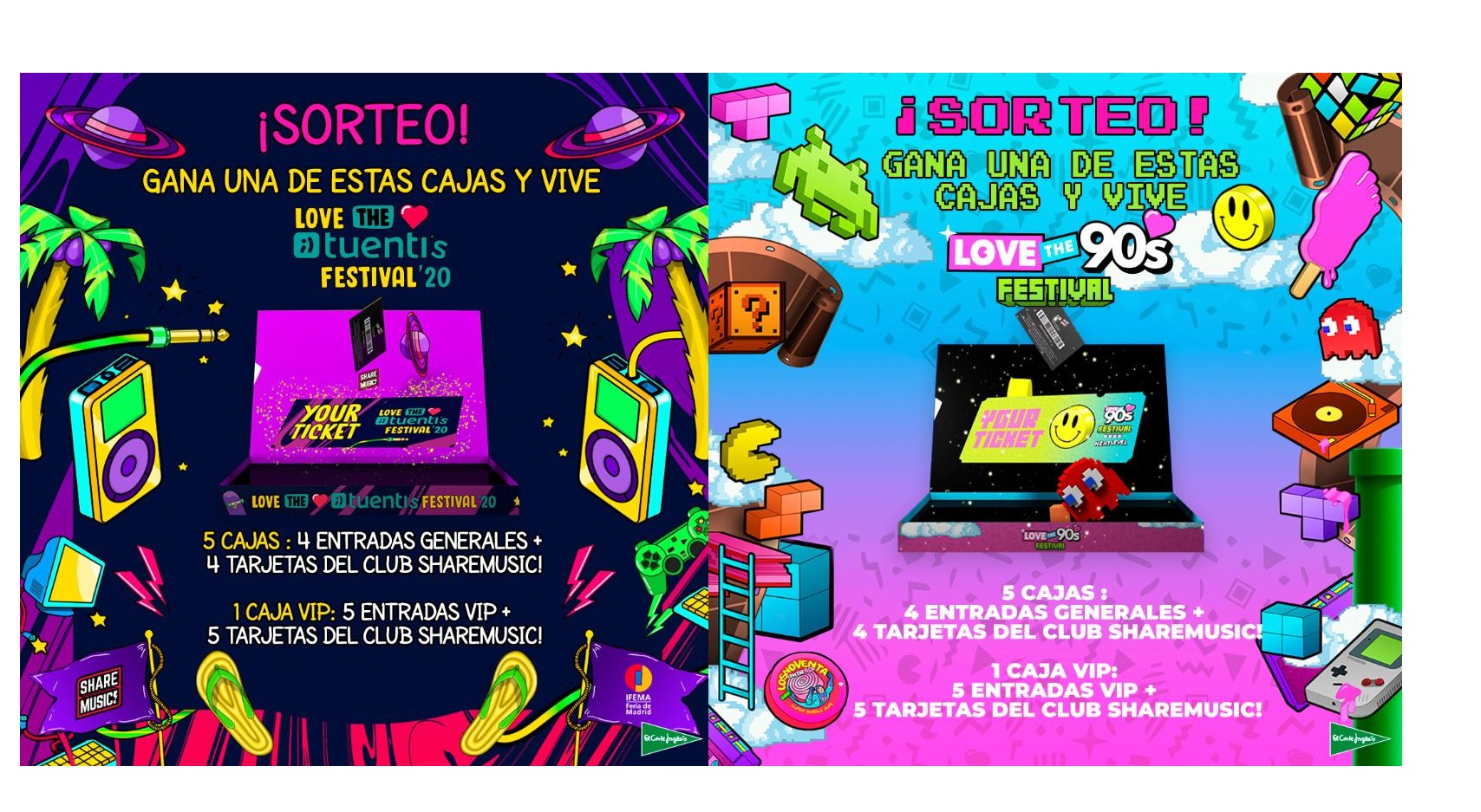 Love the 90s , Festival, corte ingles, programapublicidad