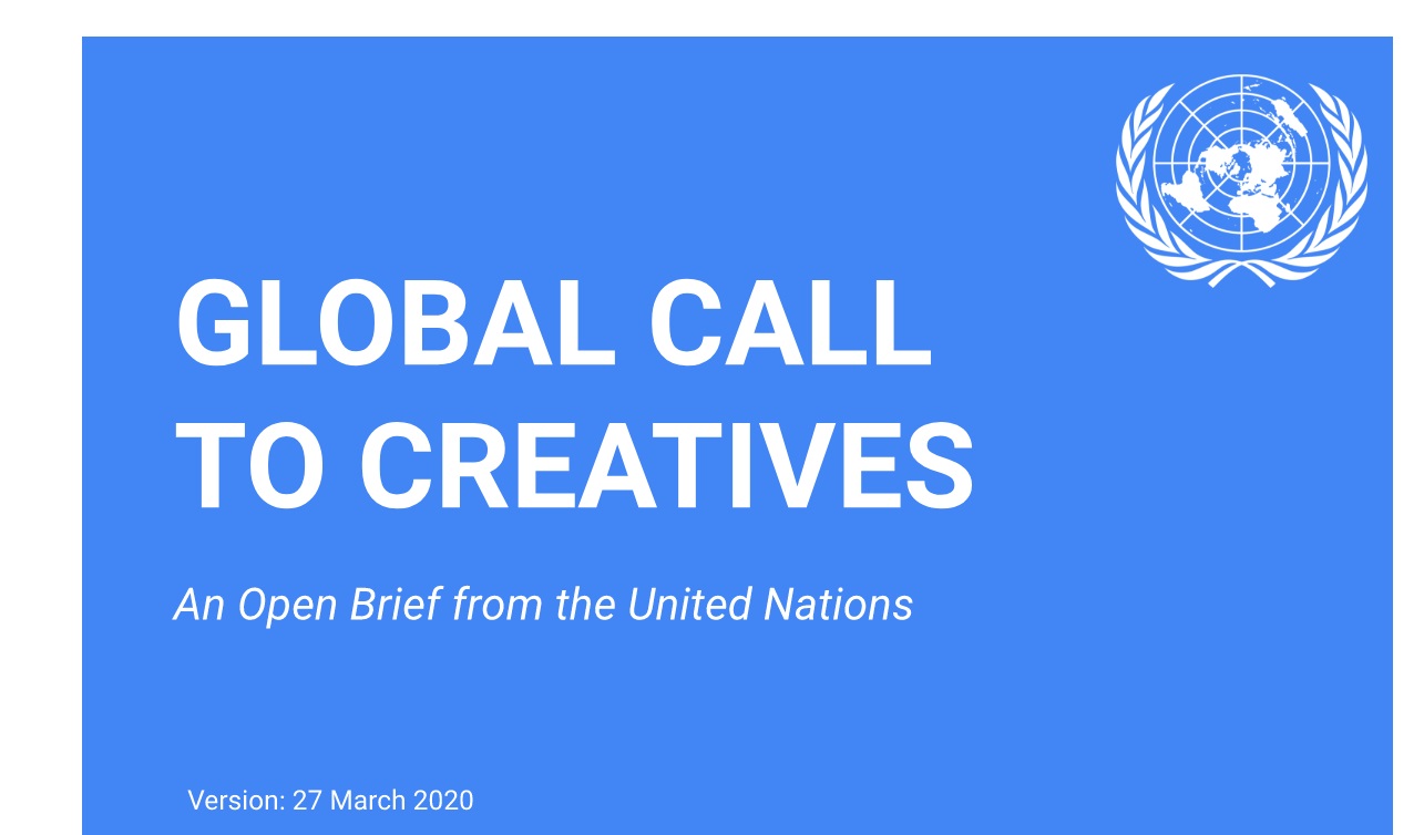 Global Call to Creatives, Europa , África , La #ONU lanza , briefing abierto , profesionales #comunicación , mensajes clave , #coronavirus, programapublicidad