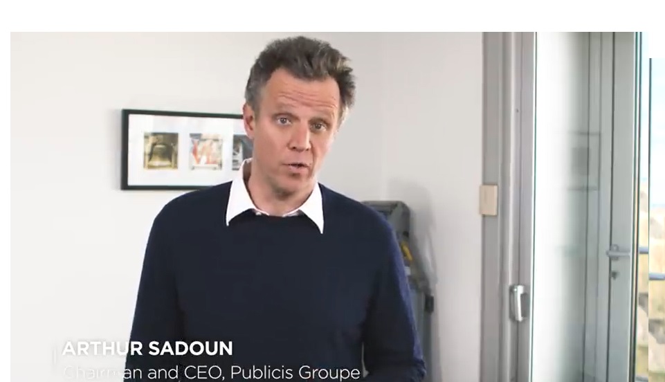 Publicis Groupe, Arthur Sadoun, agencias , publicidad, coronavirus , mensaje ,vídeo ,programapublicidad