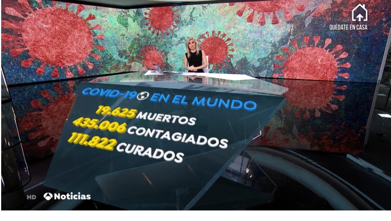 A3 Noticias , antena3 noticias 1, sandra, 25 marzo, 2020, programapublicidad