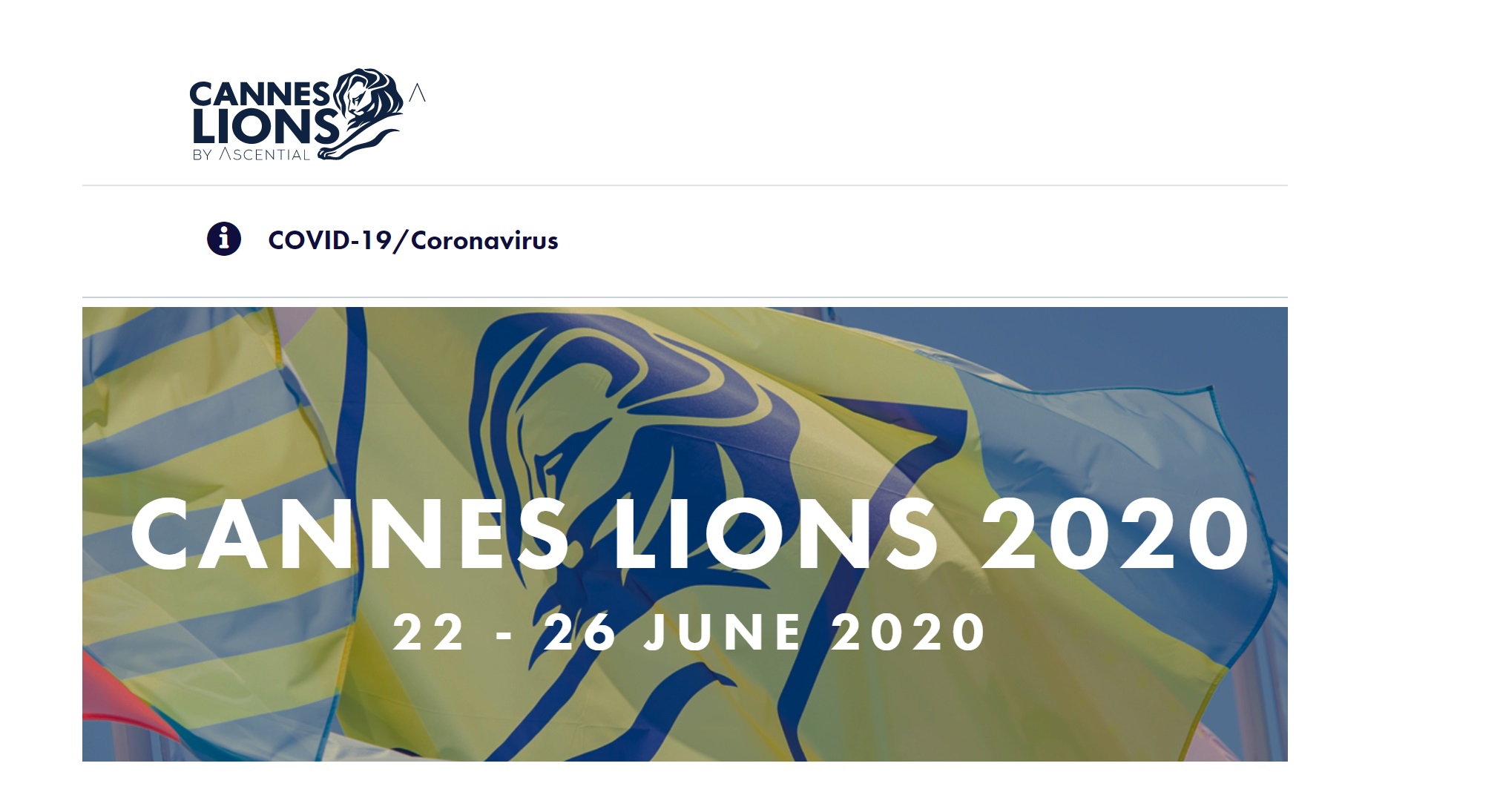 cannes lions 2020, , covid-19, coronavirus, programapublicidad