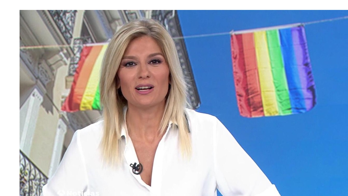 Sandra Golpe, antena 3, Noticias 1, viernes 26 junio, programapublicidad