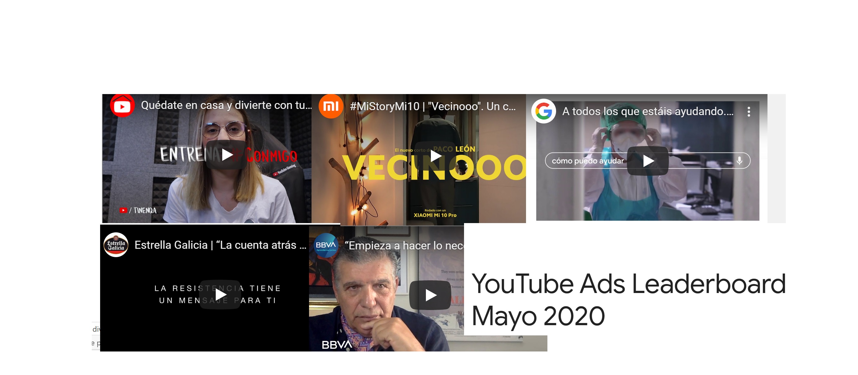 YouTube, ads, leaderboard, mayo, 2020, google, programapublicidad
