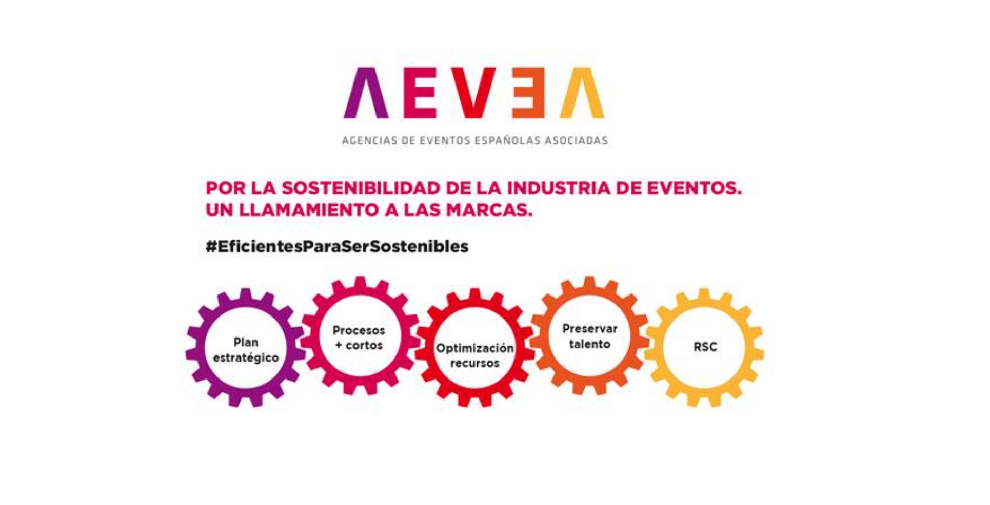 campaña, aevea, sostenibilidad, industria, eventos, programapublicidad