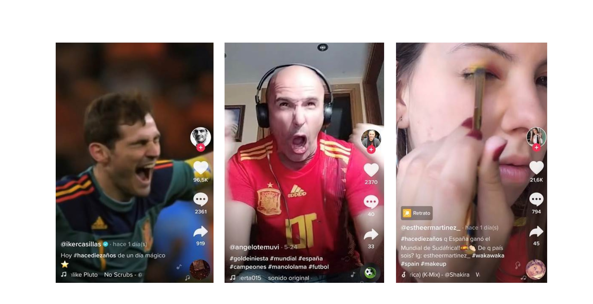 TikTok , celebra ,décimo , aniversario , victoria , España , mundial , Sudáfrica , hashtag , #HaceDiezAños, programapublicidad