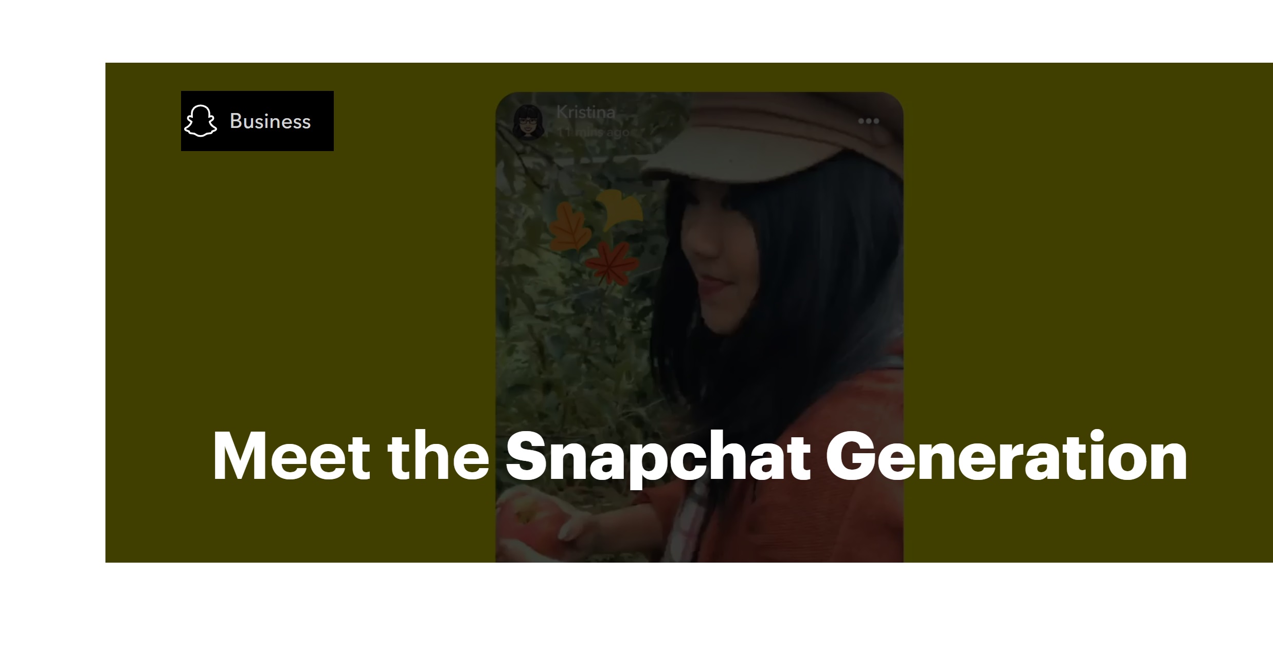 meet the snapchat, generation, programapublicidad