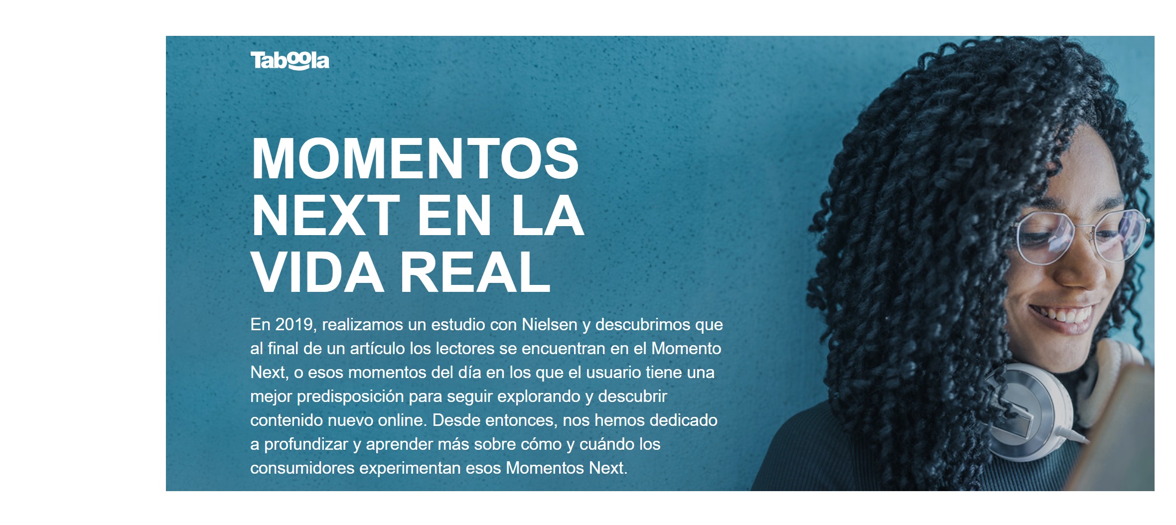 taboola, moments ,next, nielsen, programapublicidad