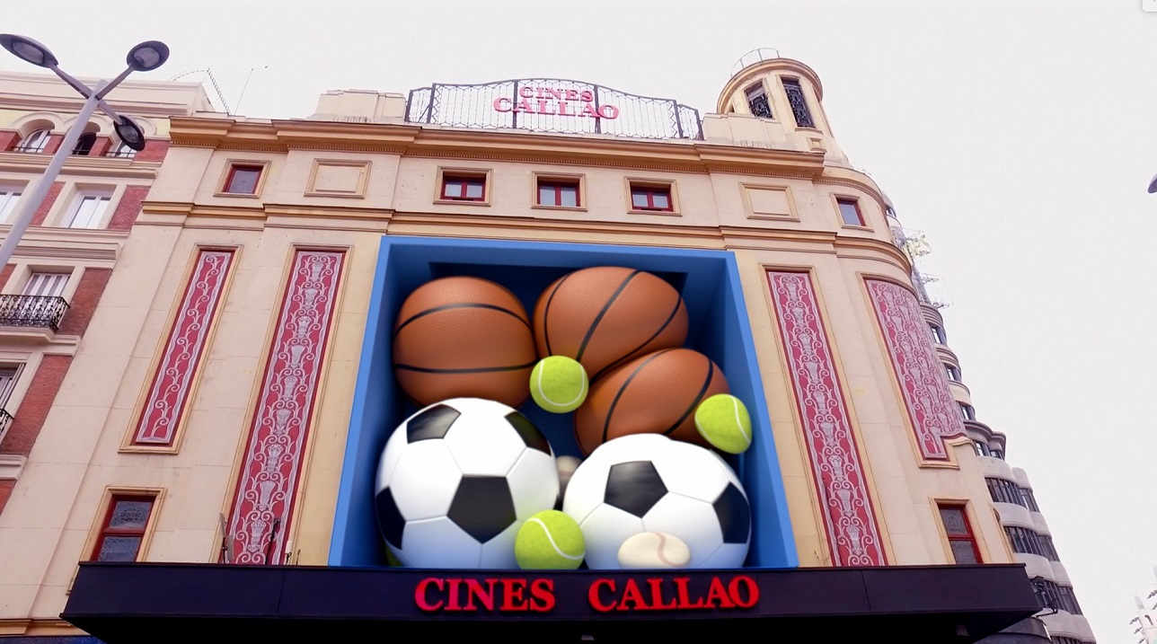 3D ,medio exterior ,España , Callao City Lights ,BCN Visuals, programapublicidad