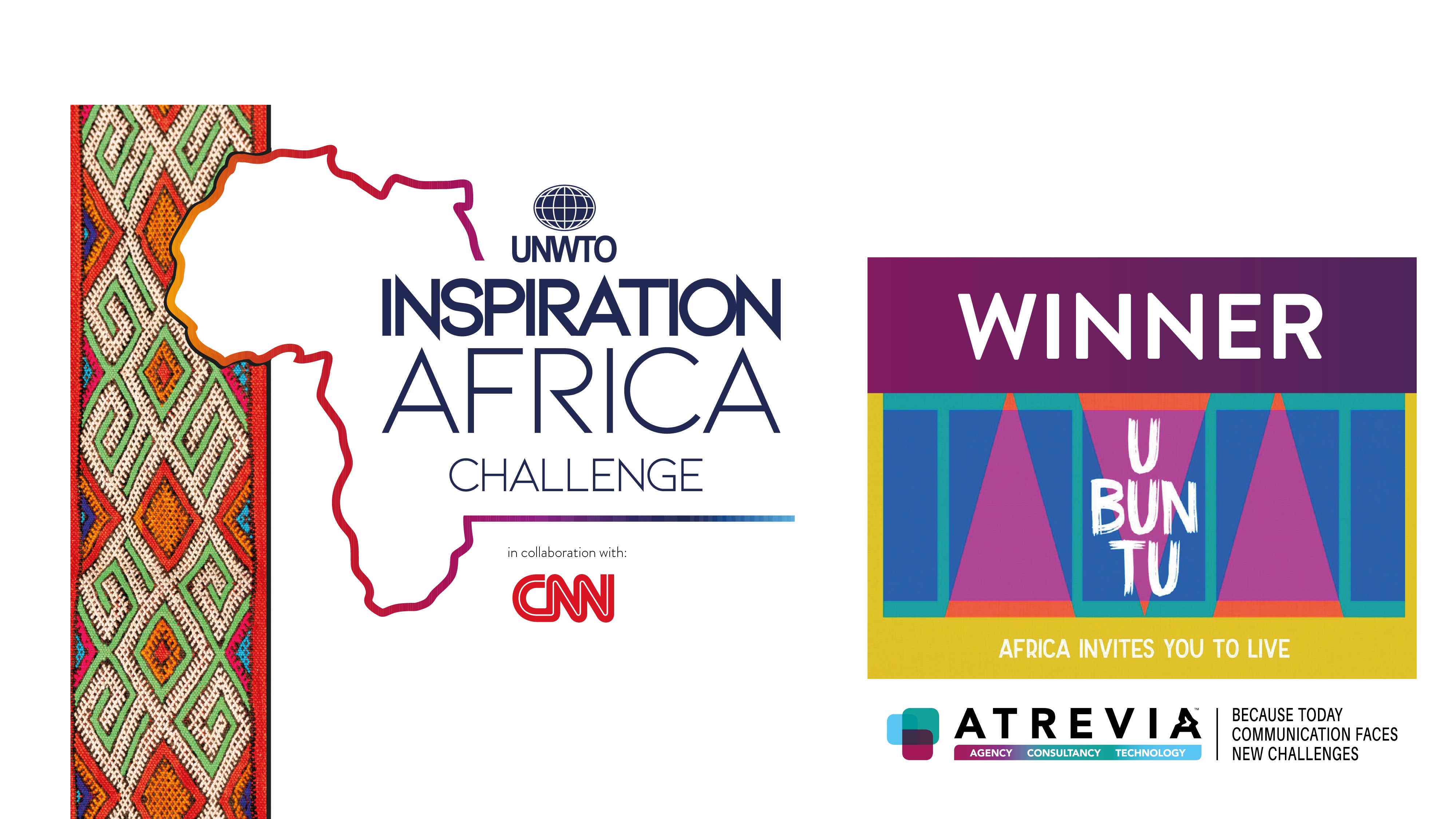 Atrevia, the winner , UNWTO ,Inspiration , Africa , Branding Challenge ,programapublicidad