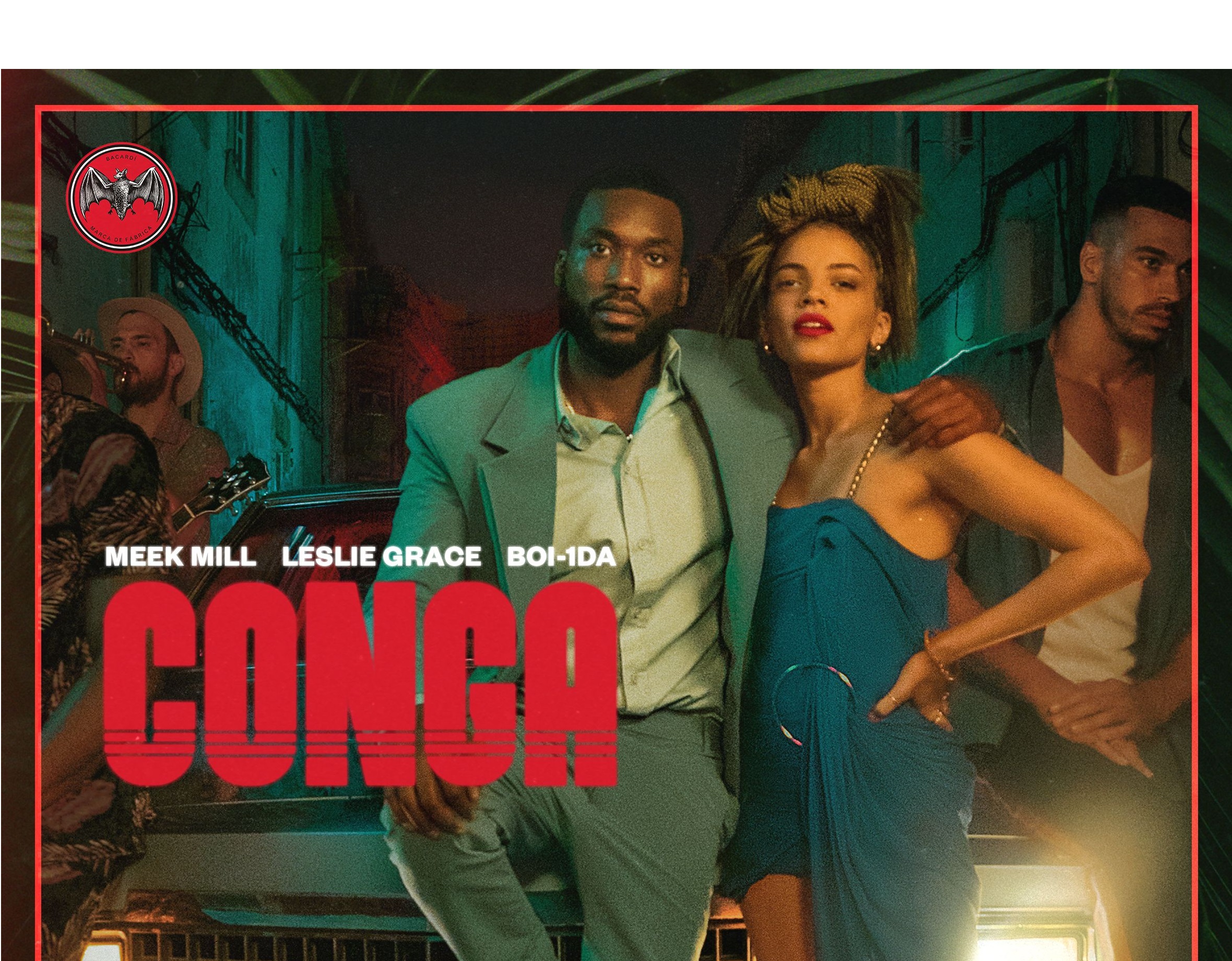 RON BACARDÍ ,LANZA , CANCIÓN ,CONGA FEAT. MEEK MILL, LESLIE GRACE programapublicidad