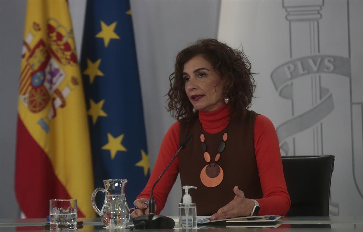 ministra de Hacienda , portavoz del Gobierno, María Jesús Montero, intervención , rueda de prensa , Consejo de Ministros, programapublicidad