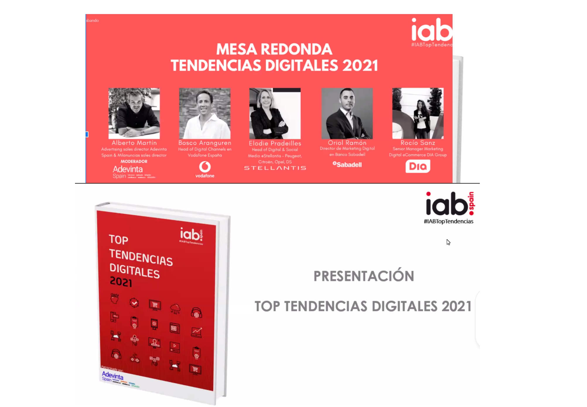 mesa redonda, Informe ,Top Tendencias Digitales ,2021 ,IAB Spain , programapublicidad