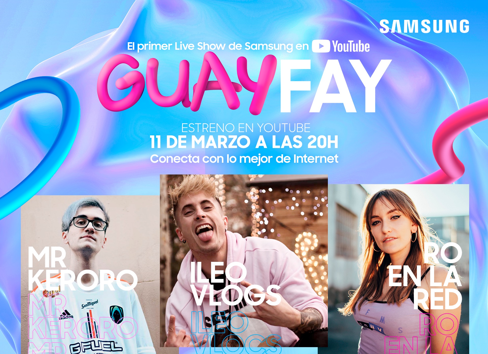 GuayFay ,nuevo programa ,Samsung ,YouTube, jovenes, programapublicidad
