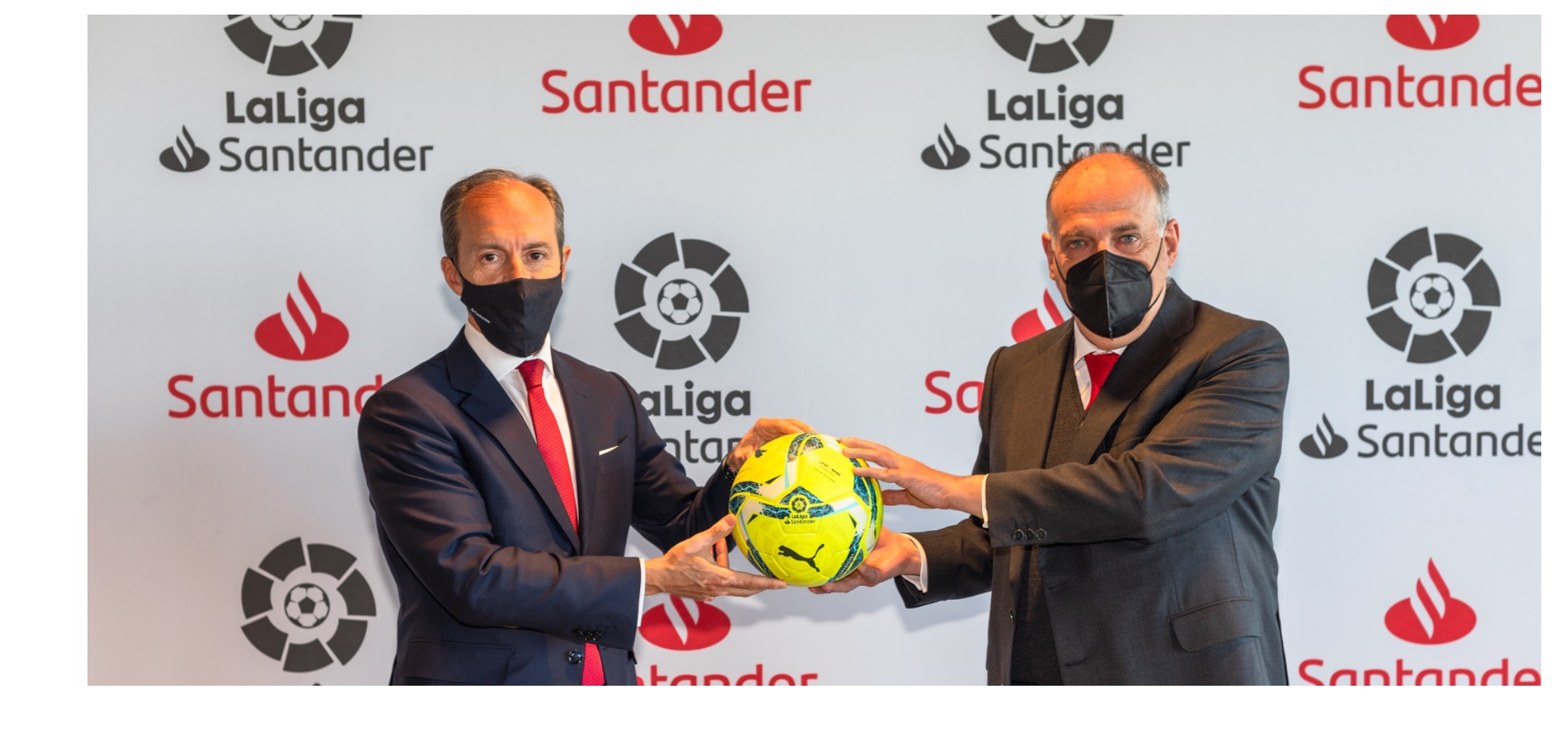 Javier Tebas, presidente , LaLiga, , Rami Aboukhair,LaLiga , Banco Santander ,renovado , acuerdo , dos años , temporada 2023-2024 ,programapublicidad