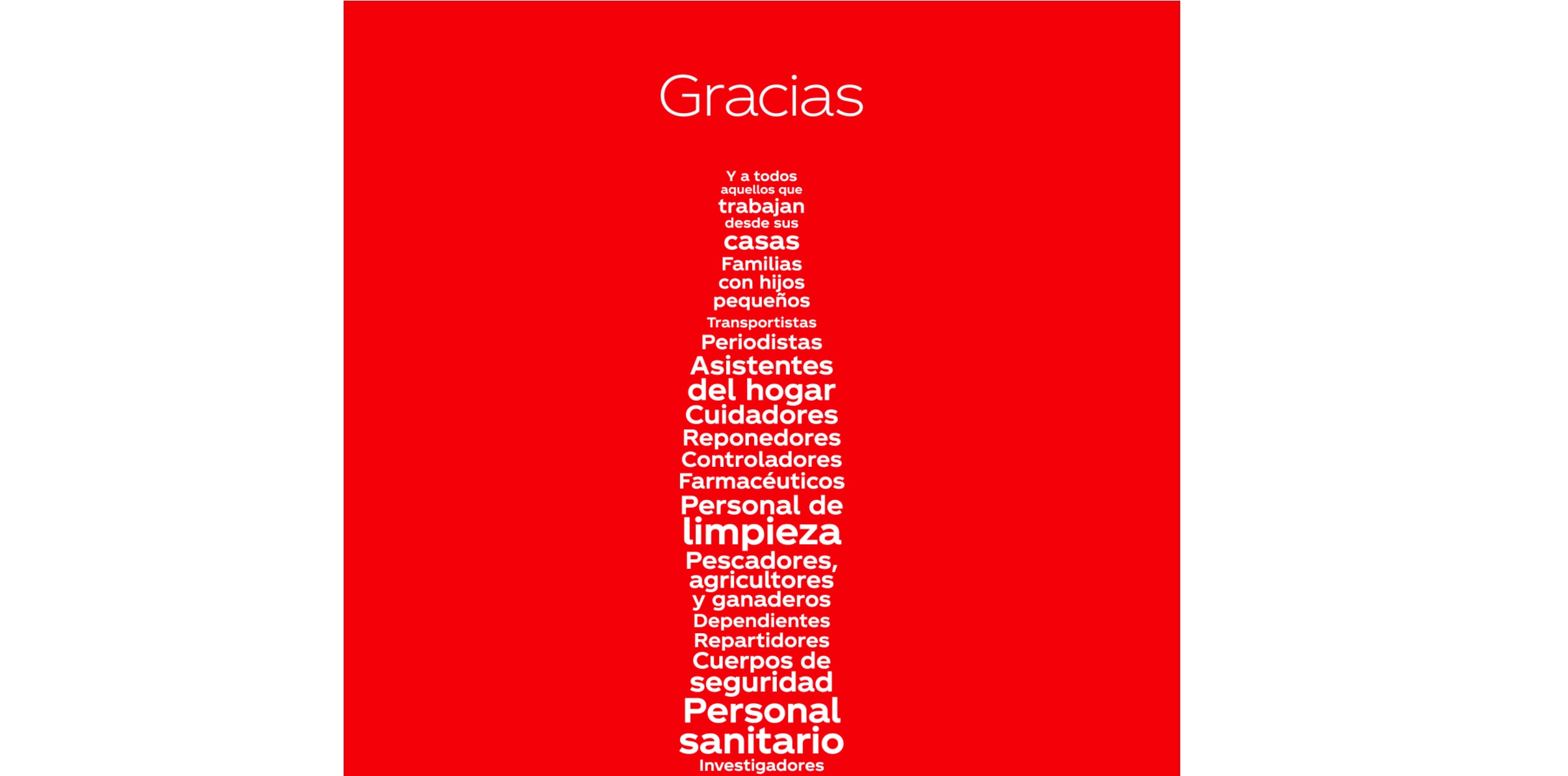 COCA COLA, Una Botella agradecida, premiada , platino , MUSE Creative Awards, programapublicidad