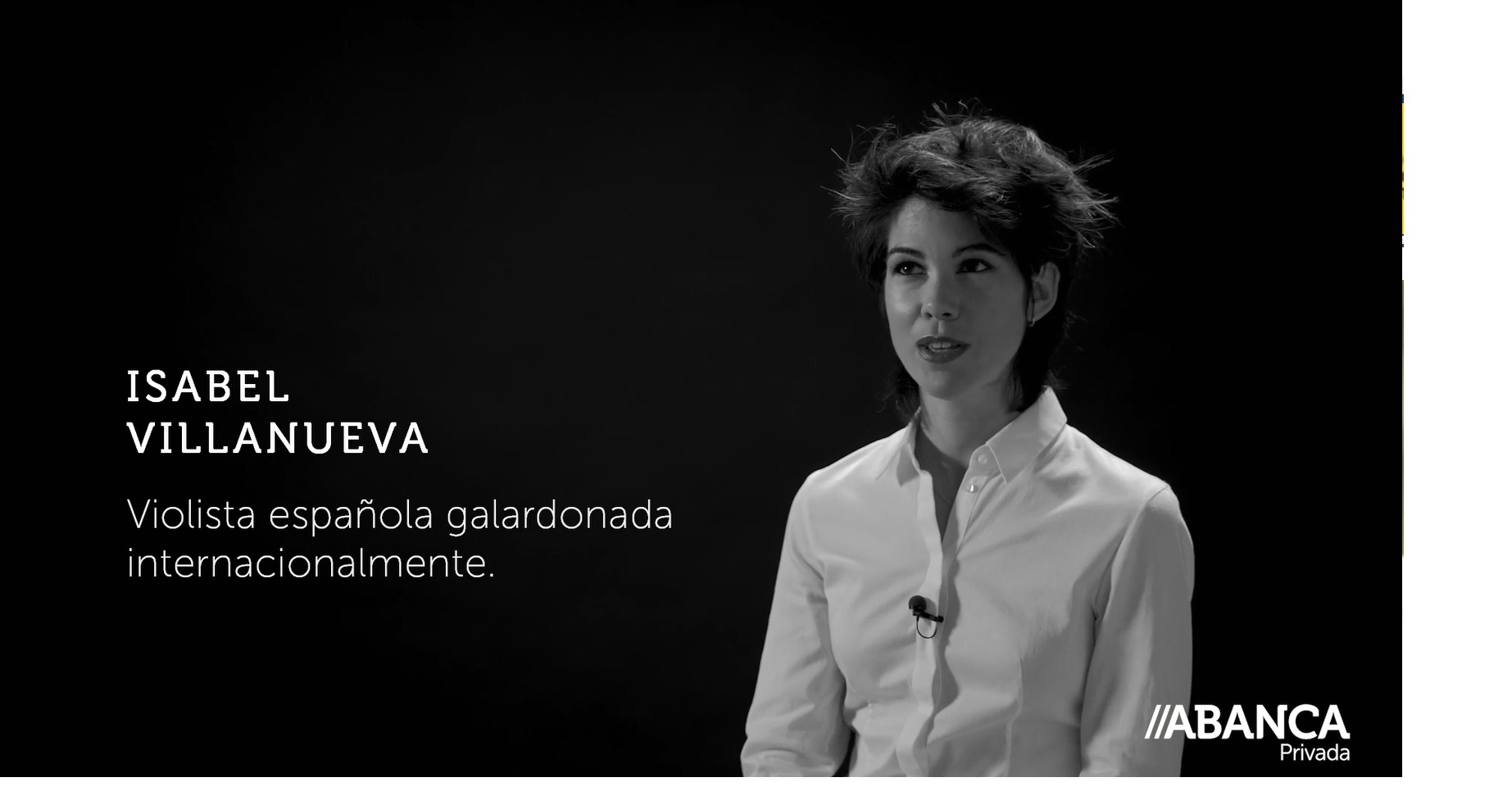 Isabel Villanueva, , violista , ABANCA Privada ,programapublicidad