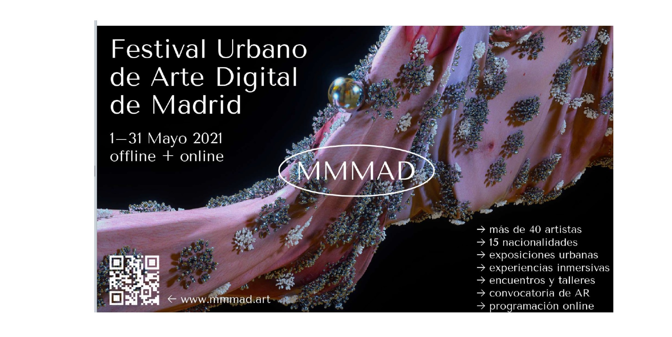 festival urbano, arte digita, madrid, MMMAD, jcdecaux, 31 mayo ,2021,programapublicidad