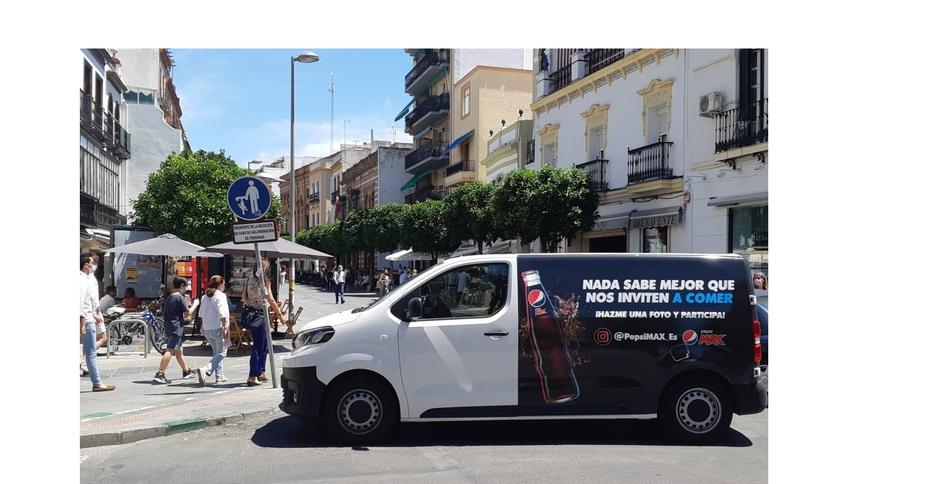 pepsi max,apoya ,hostelería andaluza ,campaña ,marketing, sobre ruedas, 17 Furgonetas ,Pepsi MAX, programapublicidad
