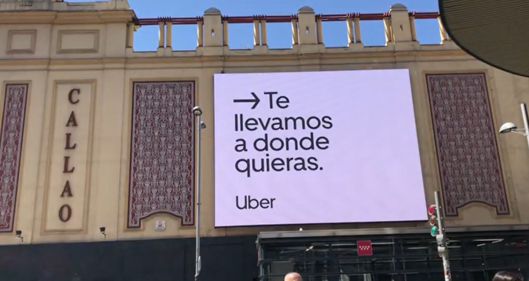 Uber España ,campaña publicitaria , Te llevamos a donde quieras ,Mono ,programapublicidad