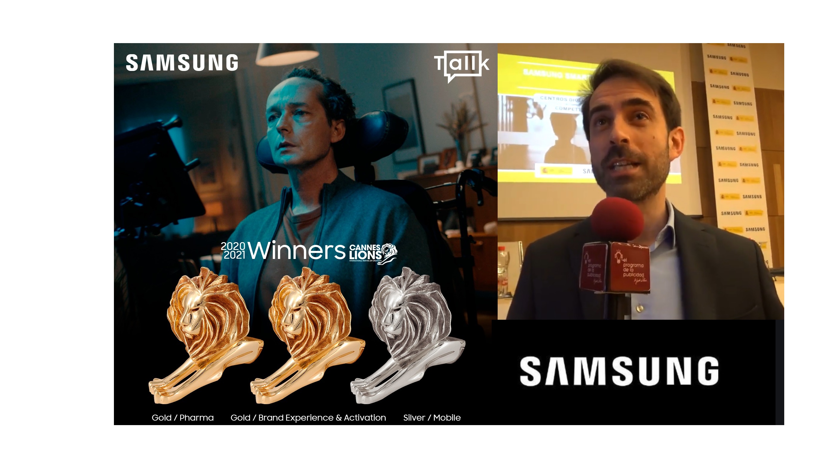 alfonso, fernandez, cannes Lions, gold , silver, samsung, cheil, programapublicidad