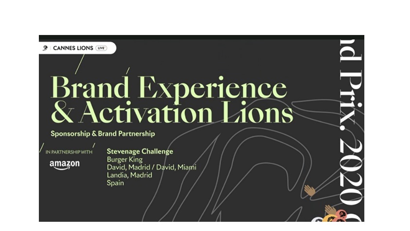 brand experience,lions, cannes, David, Stevenage, burger king, programapublicidad