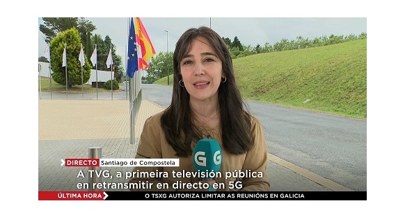 Televisión de Galicia, primera ,televisión ,pública ,retransmite ,en directo ,5G ,Telefónica, programapublicidad