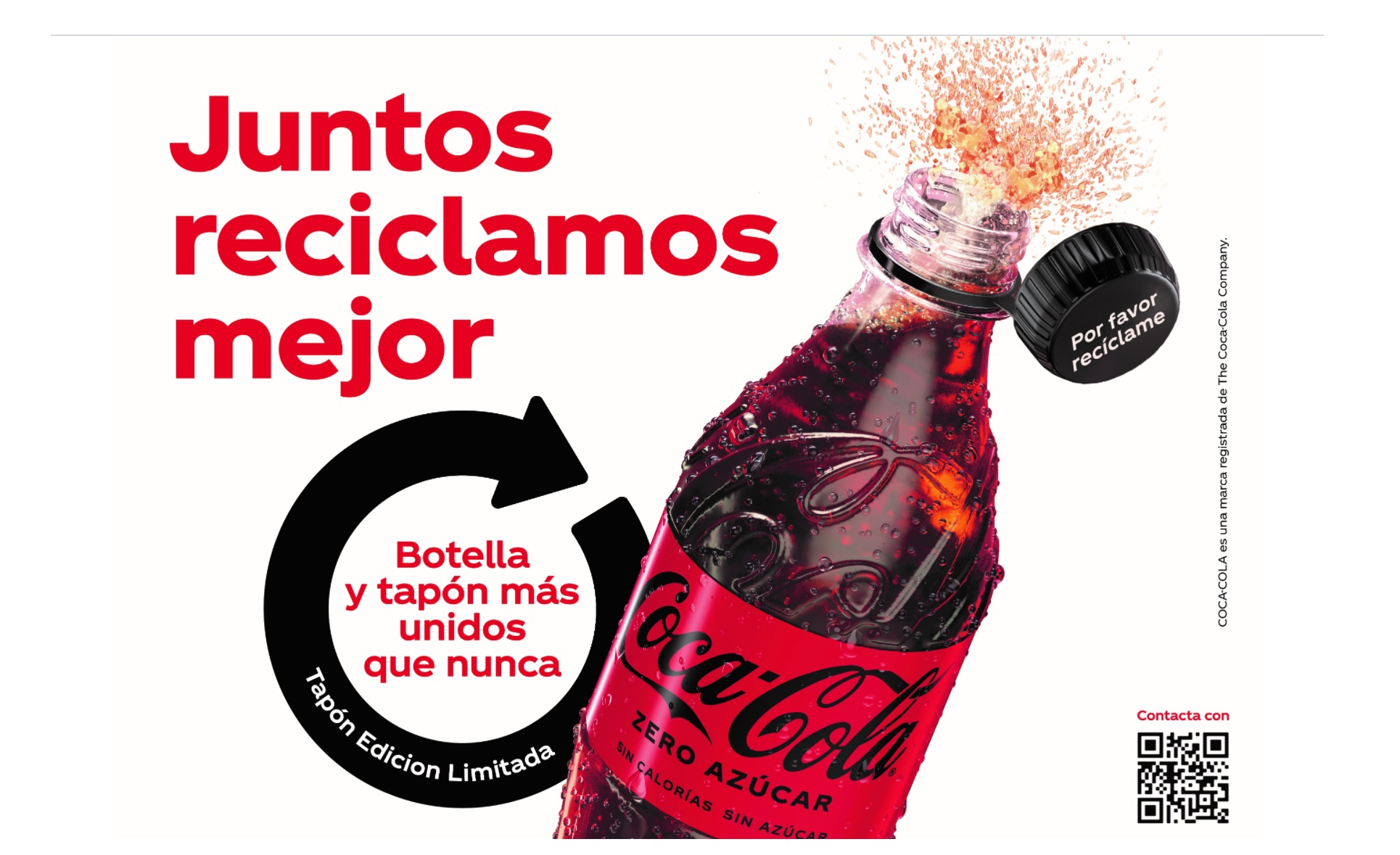 coca-cola, tapones, botellas , reciclables, programapublicidad