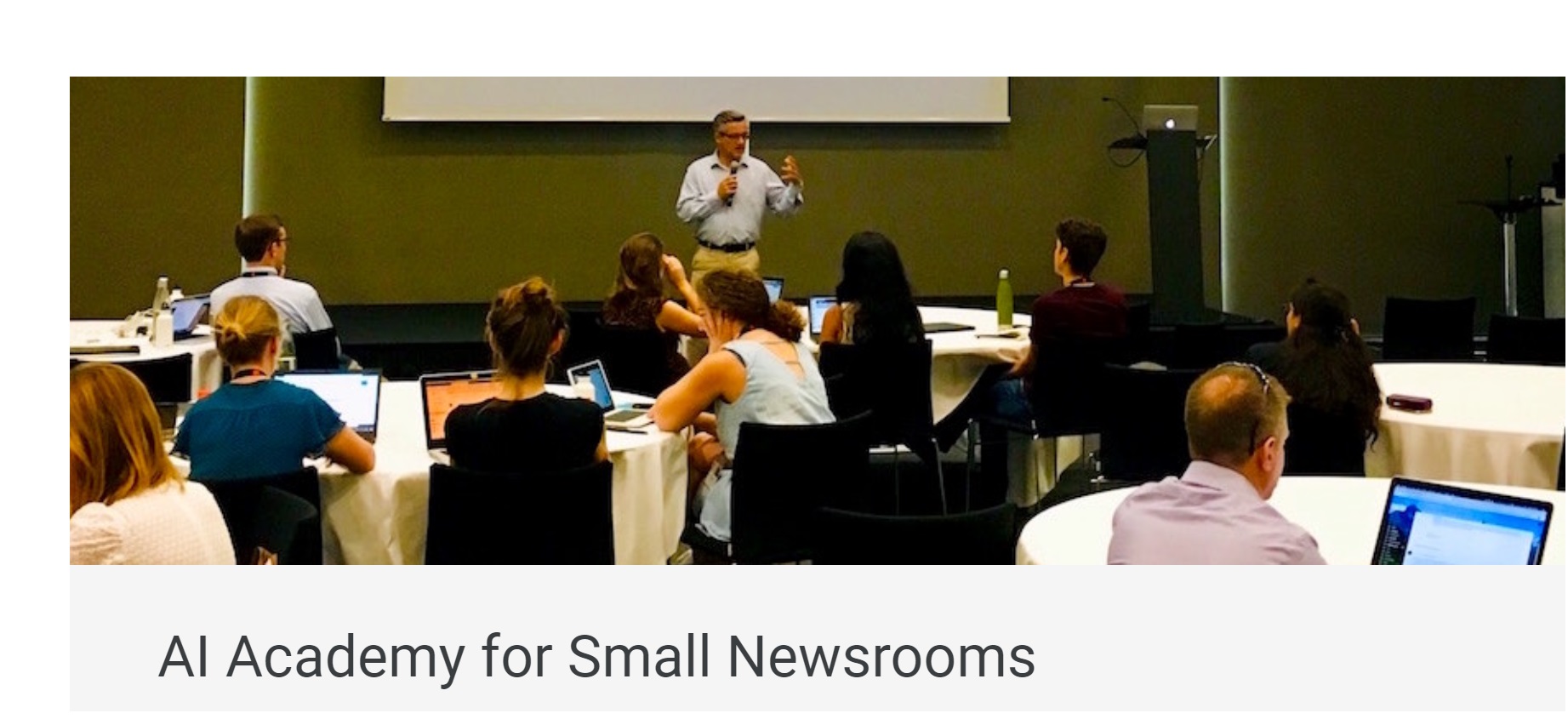 google, bbc, AI Academy ,Small Newsrooms, journalist, programapublicidad