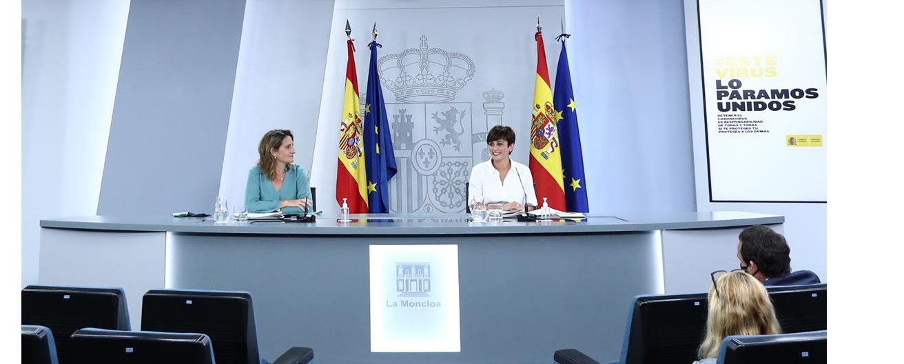 Consejo de Ministros, Isabel Rodríguez ,Teresa Ribera, La Moncloa, ,martes ,3 de agosto ,2021, programapublicidad